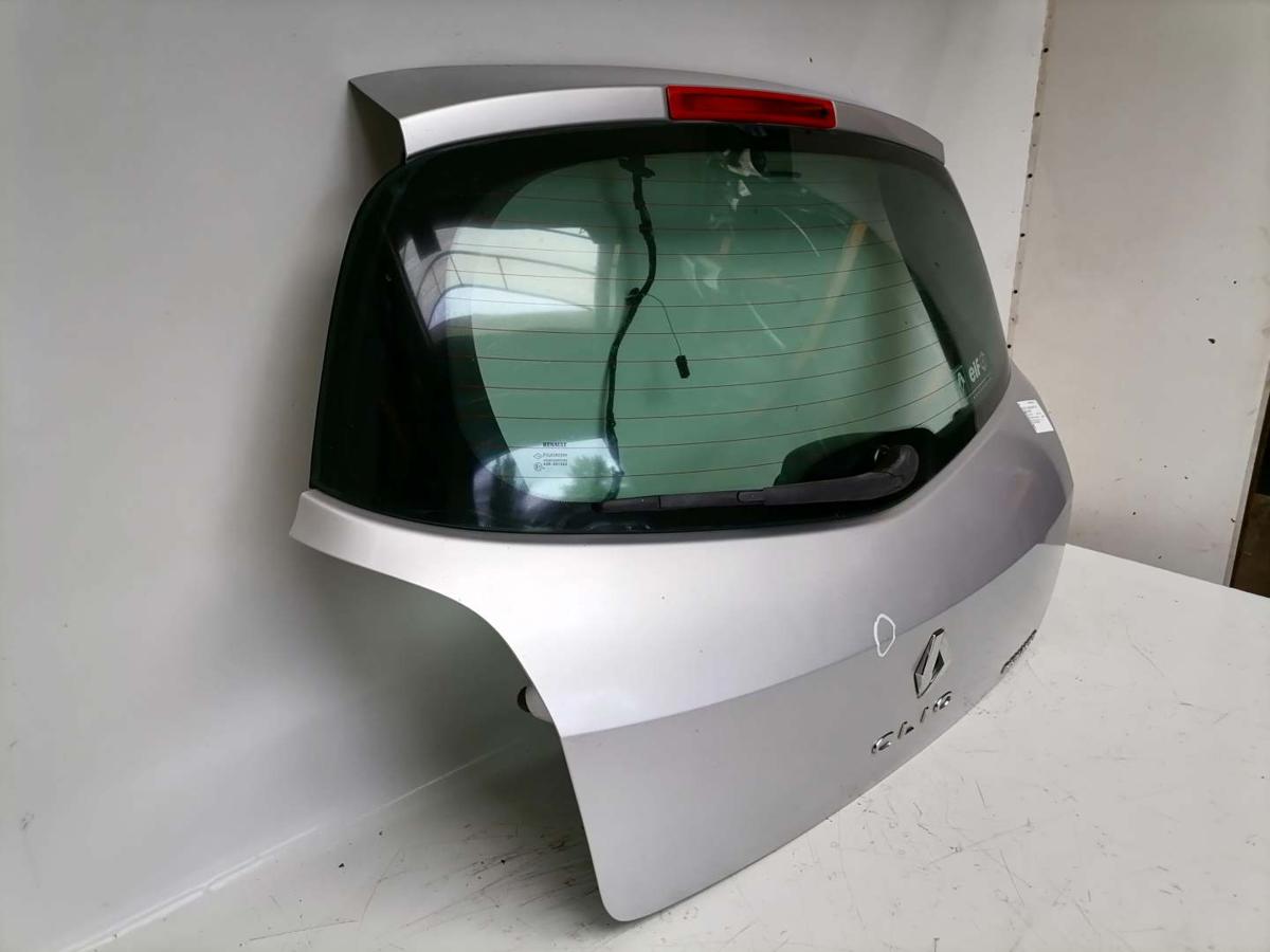 Renault Clio III original Heckklappe mit Scheibe TED69 Gris Platine BJ05